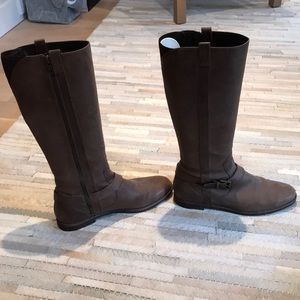 Authentic Cole Haan brown leather boots.